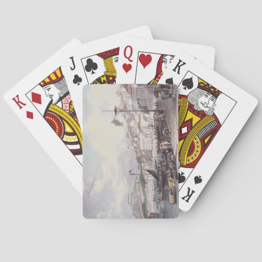 Pria Grande, Macao, c.1850 (kleurenlitho) Pokerkaarten (Achterkant)