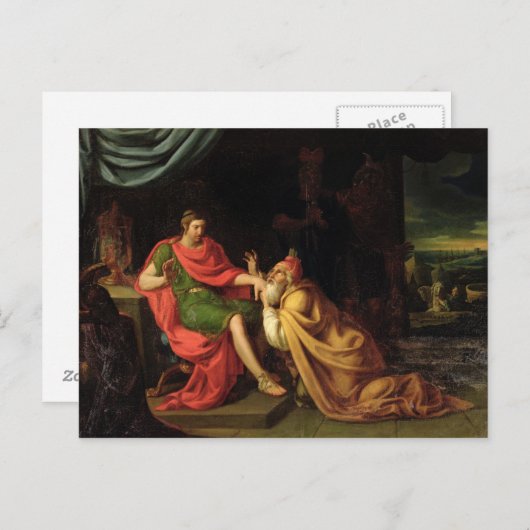 Priam en Achilles Briefkaart (Voorkant / Achterkant)