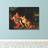 Priam en Achilles Canvas Afdruk (Insitu (Houten vloer))