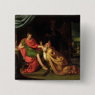 Priam en Achilles Vierkante Button 5,1 Cm