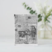 Priam kijkt naar de wederopbouw van Troy Briefkaart (Staand voorkant)