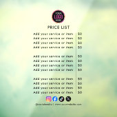 Price List | Logo Business Modern Professional Win Raamsticker (Vel 3)