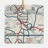 Price Utah Map Keramisch Ornament (Voorkant)