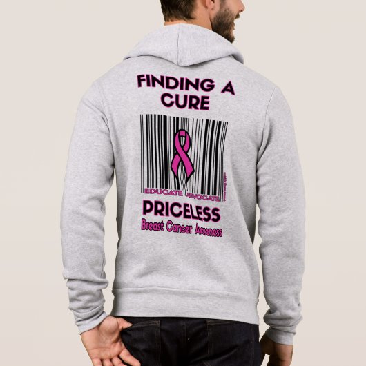 PRICELESS... Borstkanker Hoodie (Achterkant)