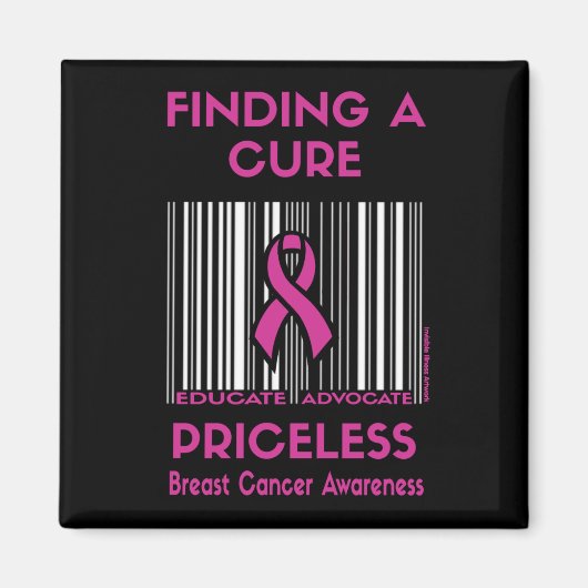 PRICELESS... Borstkanker Magneet (Voorkant)