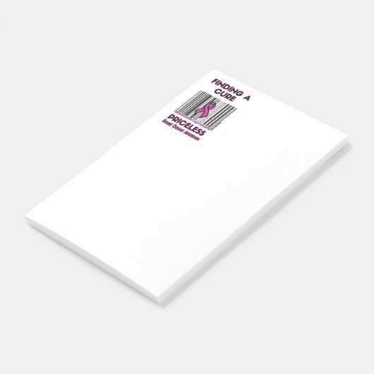 PRICELESS... Borstkanker Post-it® Notes (Schuin)