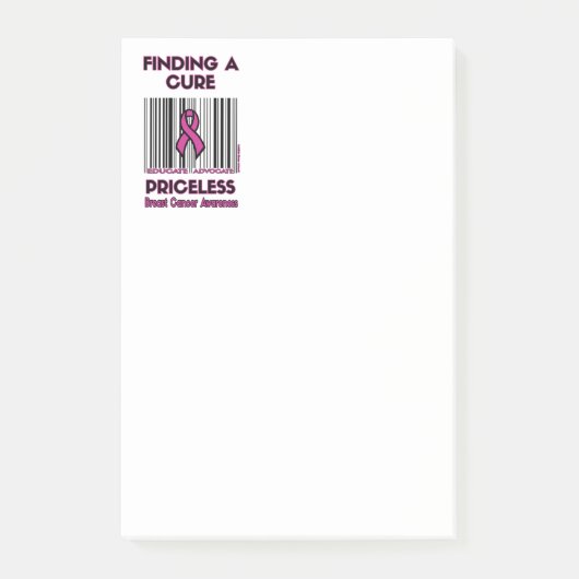PRICELESS... Borstkanker Post-it® Notes (Voorkant)