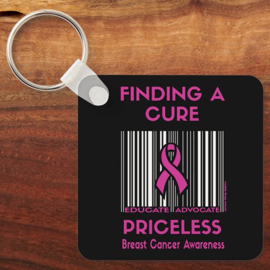 PRICELESS... Borstkanker Sleutelhanger (Voorkant)
