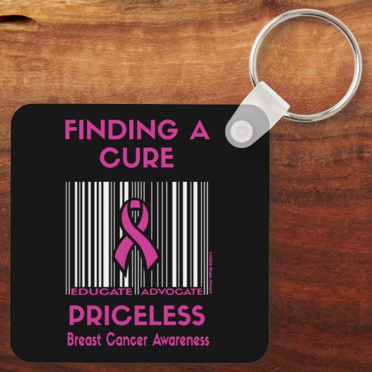 PRICELESS... Borstkanker Sleutelhanger (Achterkant)