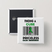Priceless...Celiac Vierkante Button 5,1 Cm (Voorkant /achterkant)