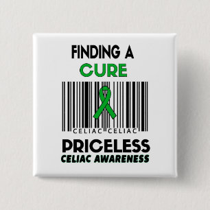 Priceless...Celiac Vierkante Button 5,1 Cm