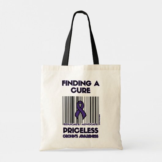 Priceless...Crohn's Tote Bag (Achterkant)