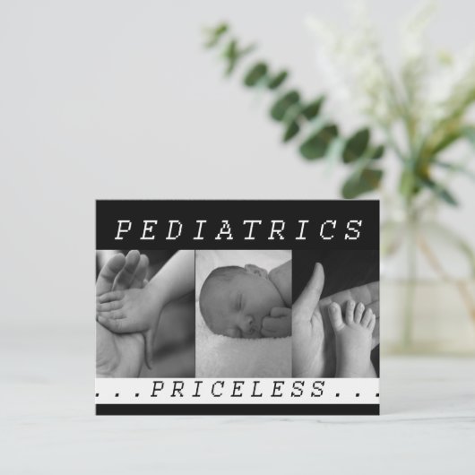 Priceless - pediatrics - BABY/BABY - VERPLEEGKUNDI Briefkaart (Staand voorkant)