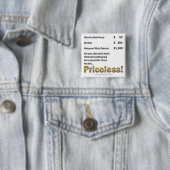 "Priceless" Vierkante Button 5,1 Cm (In situ)