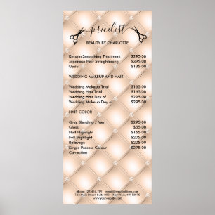 Pricelist Poster met haarstylist