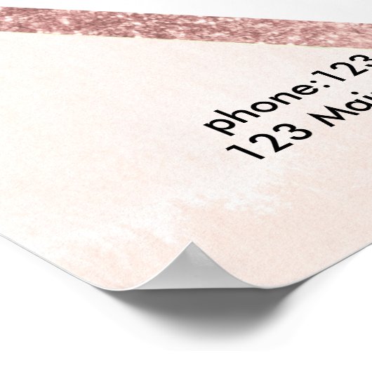 Pricelist Poster met haarstylist (Hoek)