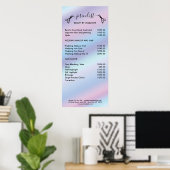 Pricelist Poster met haarstylist (Thuiskantoor)
