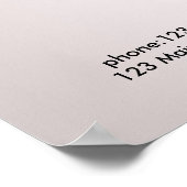 Pricelist Poster met haarstylist (Hoek)