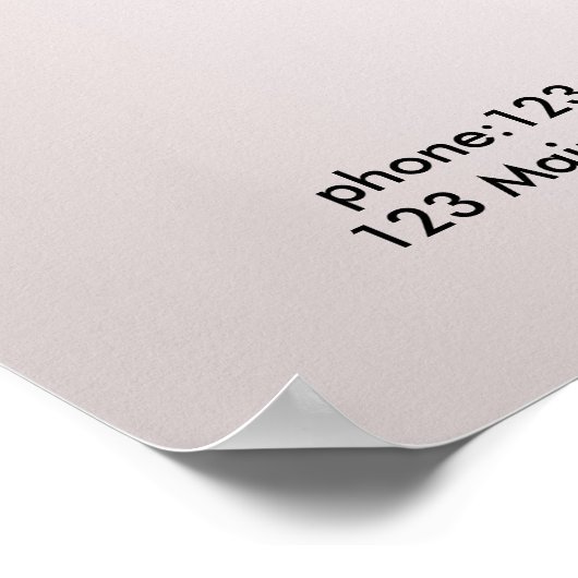 Pricelist Poster met haarstylist (Hoek)