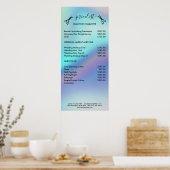 Pricelist Poster met haarstylist (Keuken)