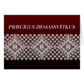 Pricigus Ziemassvetkus Lets kerstontwerp (Voorkant Horizontaal)