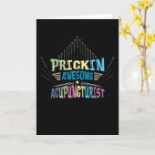 Prickin Geweldige Acupuncturist Kaart (Gele Bloem)