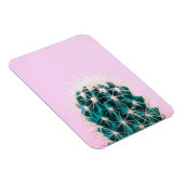 Prickley Cactus op roze Magneet (Rechterzijde)