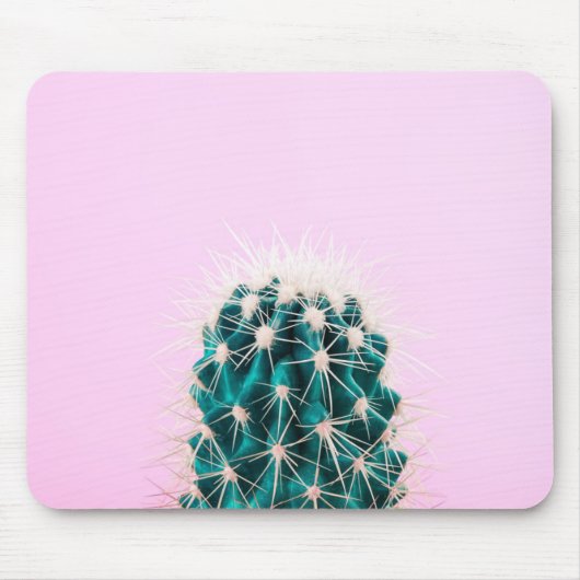 Prickley Cactus op roze Muismat (Voorkant)