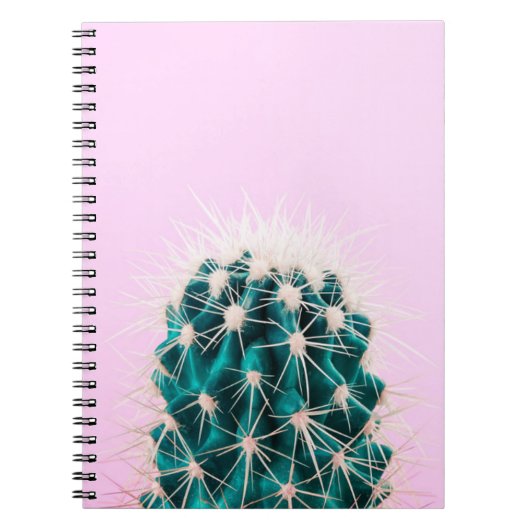 Prickley Cactus op roze Notitieboek (Voorkant)
