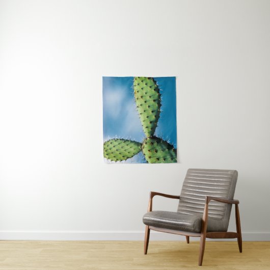 Prickley Cactus Wandkleed (In situ)