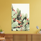 Prickley Pear Cactus Canvas Afdruk (Insitu (Woonkamer))