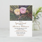 PRICKLY ARTIJ VOOR TWEE GEBEURTENISINVITE KAART (Staand voorkant)