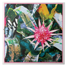 Prickly Bromie Ceramic Tegel Tegeltje