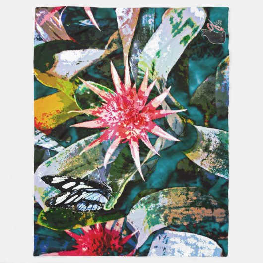 Prickly Bromie Fleece Deken (Voorkant)