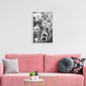 Prickly Cactus Flowers Desert B&W Foto Prints (Insitu (Woonkamer))