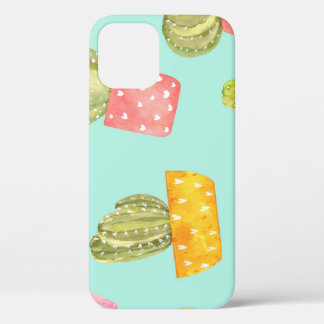 Prickly cactussen in potten, waterverf. Case-Mate iPhone case