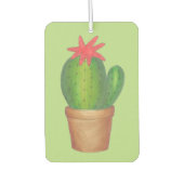 Prickly Green Cactus Flower Potted Plant Gardener Luchtverfrisser (Voorkant)