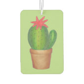 Prickly Green Cactus Flower Potted Plant Gardener Luchtverfrisser (Achterkant)