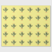 Prickly Irate Cactus Thunder_Cove Cadeaupapier (Vlak)