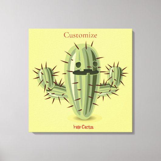 Prickly Irate Cactus Thunder_Cove Canvas Afdruk (Voorkant)