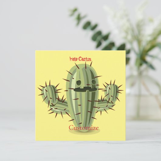 Prickly Irate Cactus Thunder_Cove Kaart (Staand voorkant)