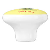 Prickly Irate Cactus Thunder_Cove Keramische Knop (Zijkant)