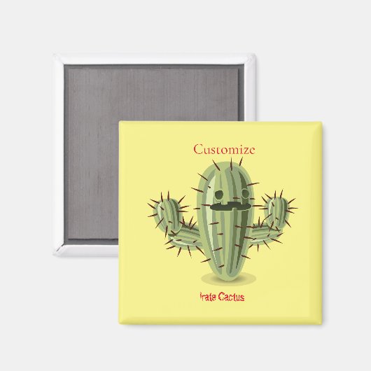 Prickly Irate Cactus Thunder_Cove Magneet (Voorkant / Achterkant)