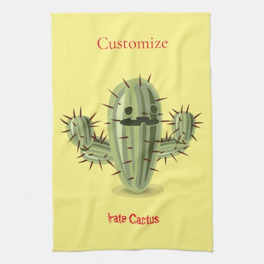 Prickly Irate Cactus Thunder_Cove Theedoek (Verticaal)