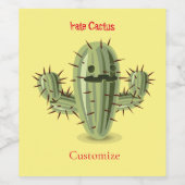 Prickly Irate Cactus Thunder_Cove Wijn Etiket (Enkel label)