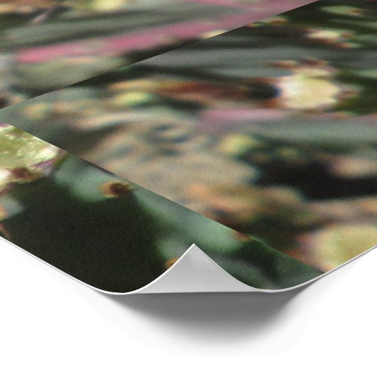 Prickly Pear Black gecentreerd Poster (Hoek)