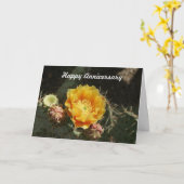 Prickly Pear Bloom Anniversary Card Kaart (Gele Bloem)
