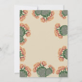 Prickly Pear Cactus Bloemen Elegante Cactus Bruilo Kaart (Achterkant)