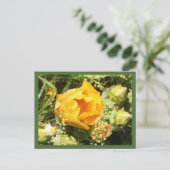 Prickly Pear Cactus Bloom Briefkaart (Staand voorkant)