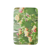 Prickly Pear Cactus Blooms Bath Mat. Badmat (Voorkant Verticaal)